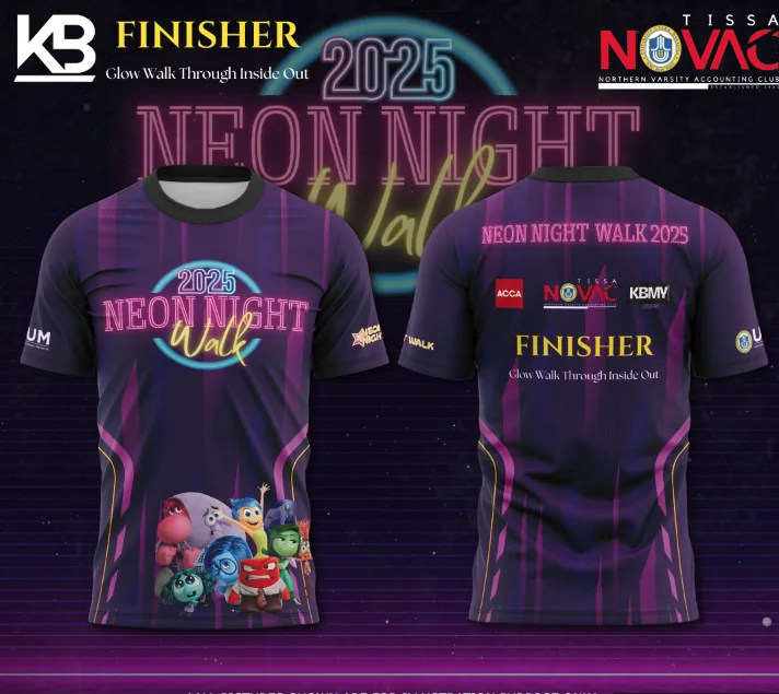 Neon Night Walk Finisher Jersey by KBMY DESIGN