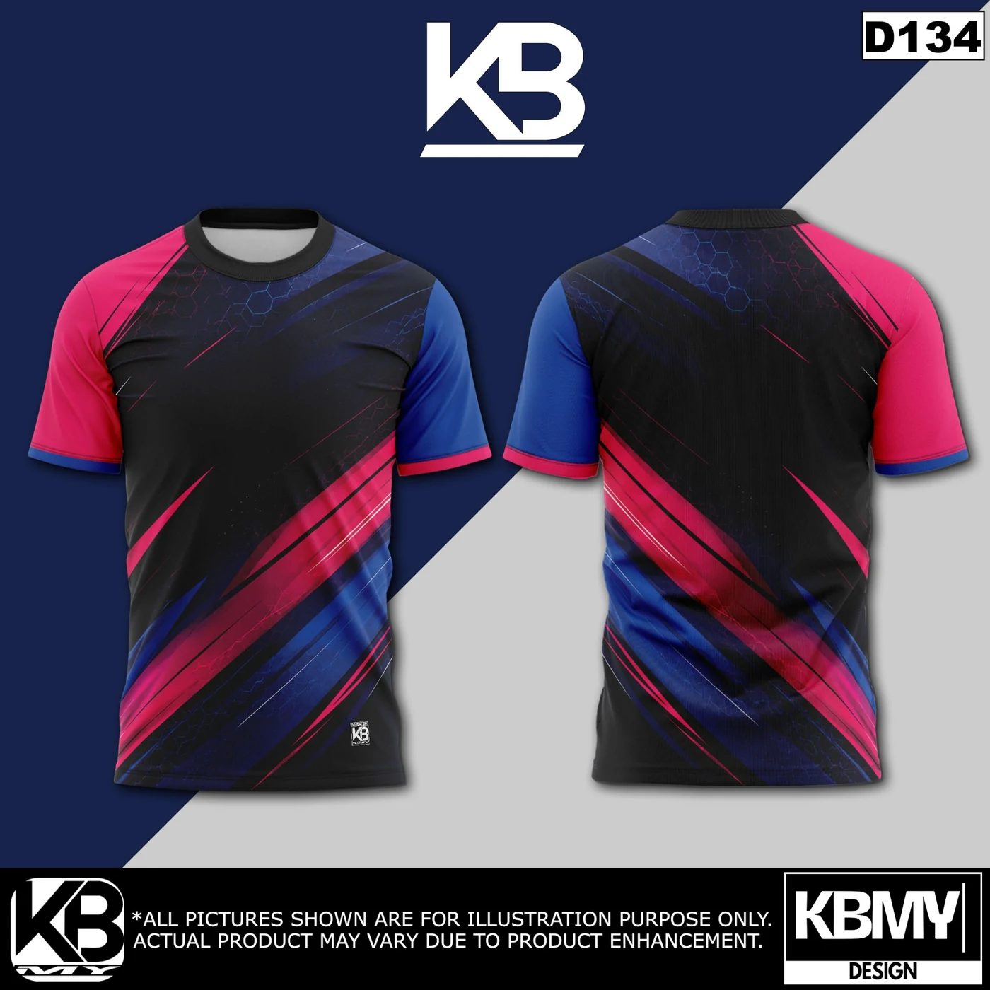 D134 Jersey Design by KBMY DESIGN