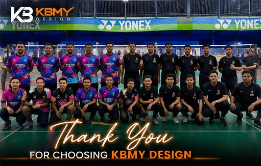Badminton Group wearing KBMY DESIGN apparel