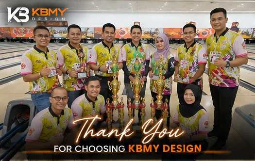 Bowling Champions wearing KBMY DESIGN apparel